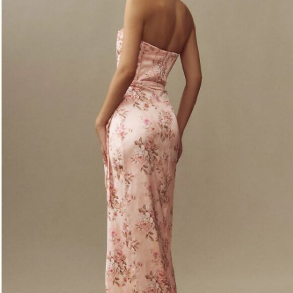 V. Chapman Pink Floral Maxi Dress - Picture 3 of 5